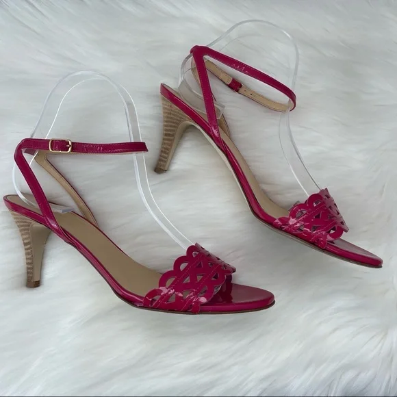 J. Crew Inez Patent Midheel Sandals 7.5 - Picture 5 of 14